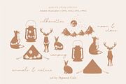 Double Exposure Wildlife & Camping, an Animal Illustration by Pigment Café (Thumbnail 4 of 5)