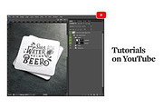 Beer Coaster Mockup, a Graphic by rebrandy (Thumbnail 6 of 7)