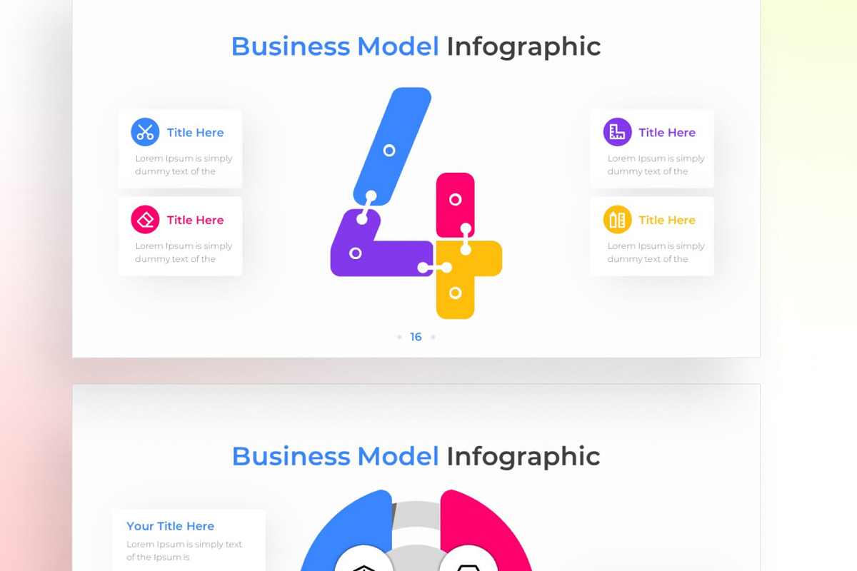 Business Model PowerPoint Infograph, a Presentation Template by Digitcase x Wealthwells (Photo 4 of 4)