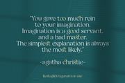 Restaglick - Elegant Ligatures, a Serif Font by Mokatype Studio (Thumbnail 8 of 12)
