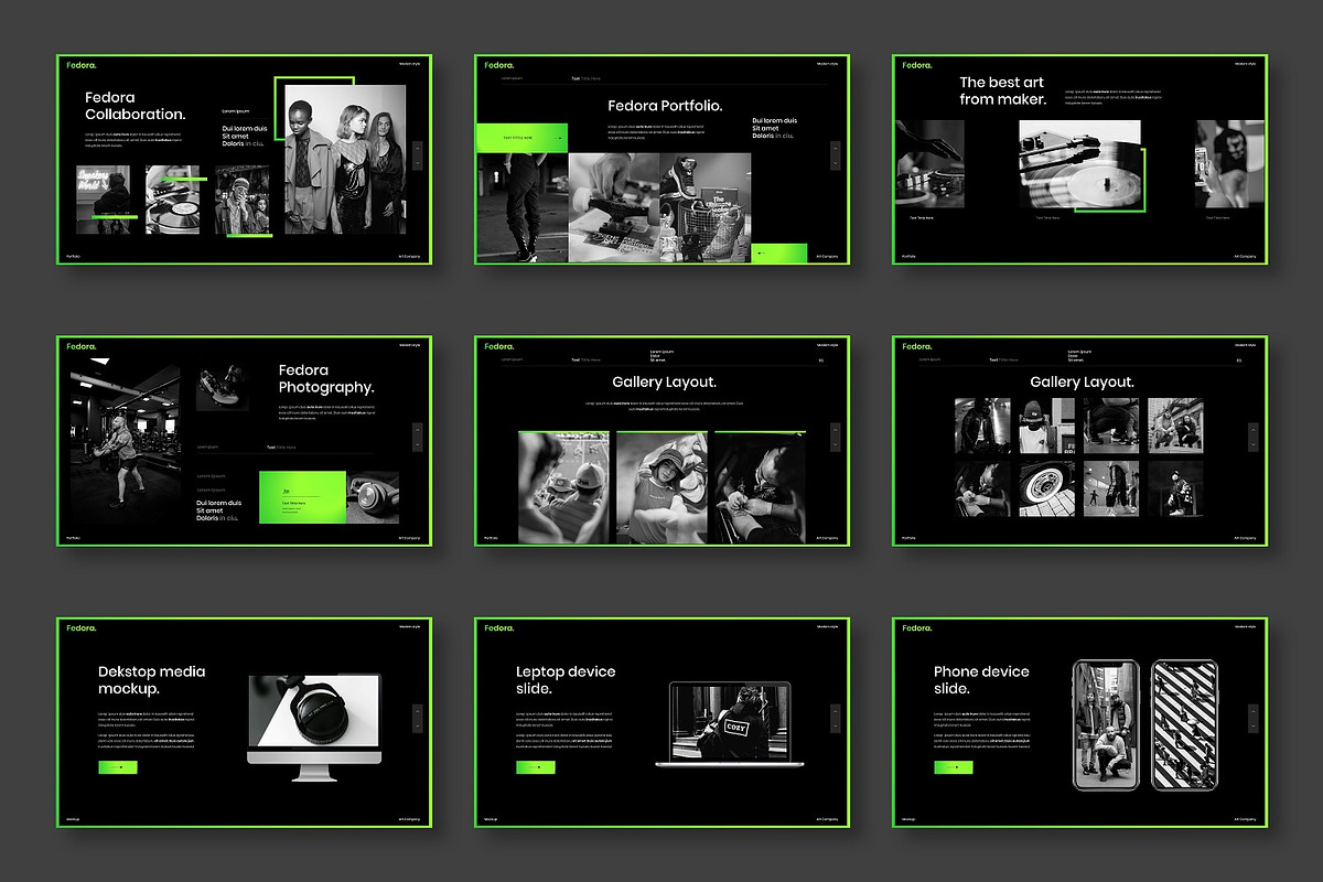 Fedora - Business Google Slide, a Presentation Template by Dens Creative Studio (Photo 4 of 6)