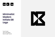 Minimalist Modern Initials DB Logo, a Branding & Logo Template by Luxury Logos (Thumbnail 1 of 4)