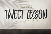 Tweet Lesson- All Caps Handwritten, a Font by Gassstype (Thumbnail 1 of 8)