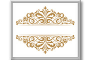 Vintage gold frame on a white, a Decorative Illustration by RODINA (Thumbnail 3 of 3)