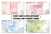 Flower Theme Planner Template, a Templates & Theme by EffahArt (Thumbnail 2 of 5)