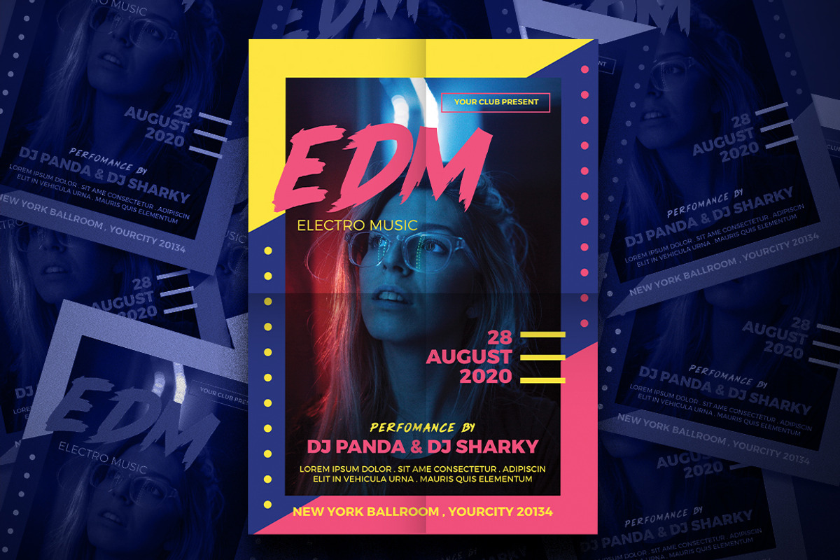Electro Music Party Flyer, a Flyer Template by Tokosatsu (Photo 3 of 4)