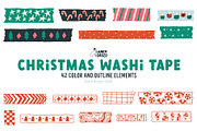Christmas Washi Tape, an Object Graphic by AnkaDrozd (Thumbnail 1 of 6)