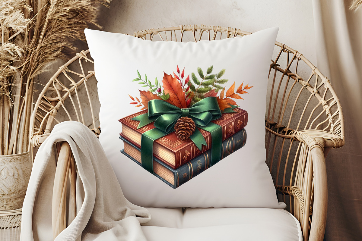 Autumn Bow Book Stack Clipart, an Illustration by Pixels.Craft (Photo 6 of 7)