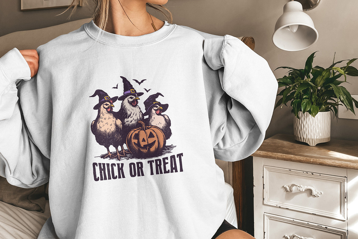 Chick or Treat PNG, Spooky Chicken, an Illustration by SharpMarketplace (Photo 9 of 9)