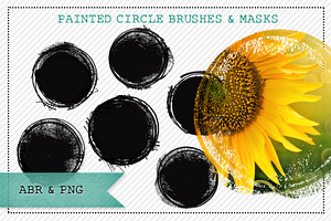 Painted Circle Brushes For PS/PRO