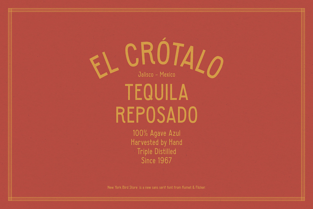 New York Bird Store, a Sans Serif Font by Komet & Flicker (Photo 8 of 13)