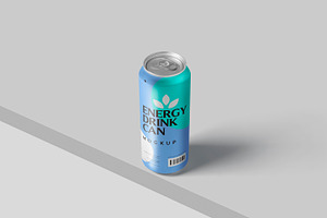 Energy Drink Can Mockups