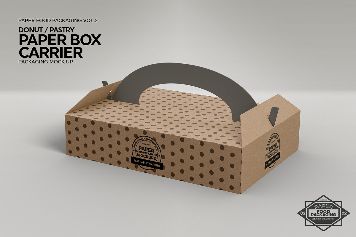 Pastry/Donut Box Carrier Mockup, a Cups & Container Mockup by INCDesign (Photo 5 of 6)