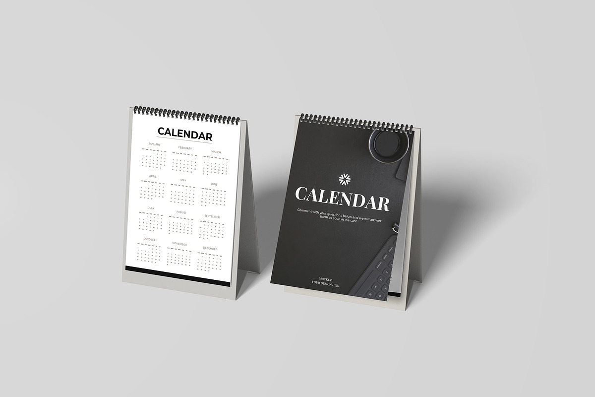Calendar Mockup, a Books & Magazine Mockup by Lxadesign (Photo 4 of 10)