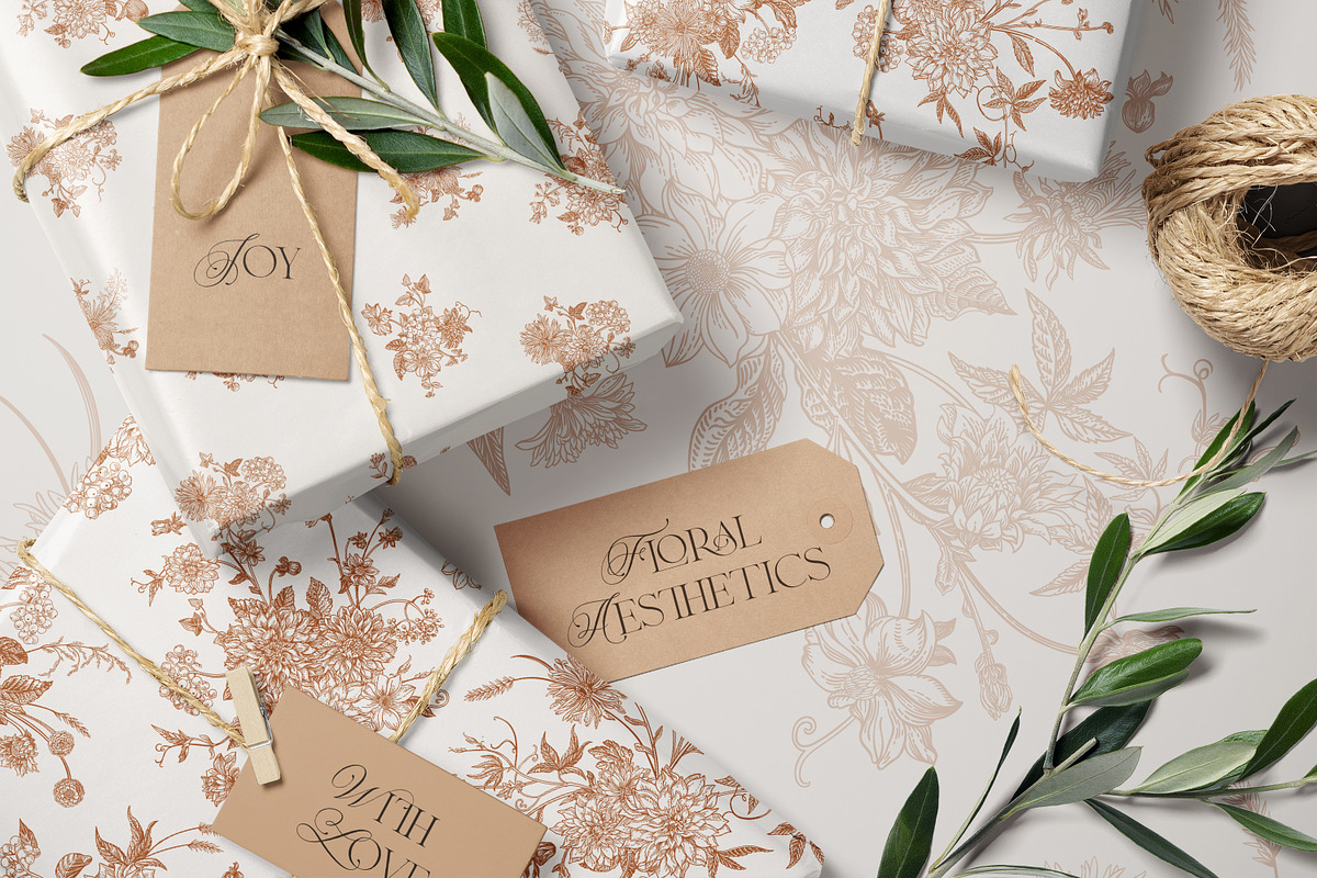 French garden pattern collection, an Illustration by Lisla (Photo 5 of 11)