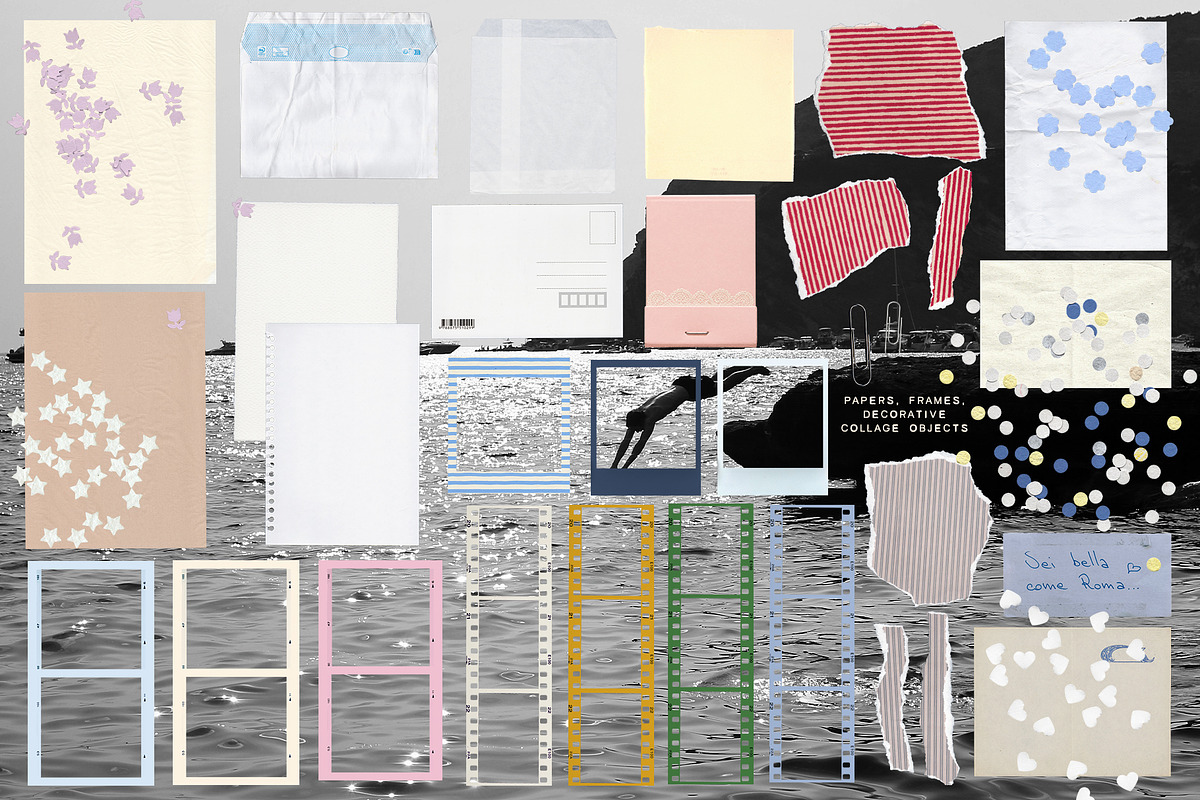 Italian Summer Collage Pack, an Object Graphic by lerinartstudio (Photo 5 of 10)