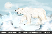 Arctic Dry Brushes for Procreate, a Brush Add-On by Guerillacraft (Thumbnail 3 of 7)