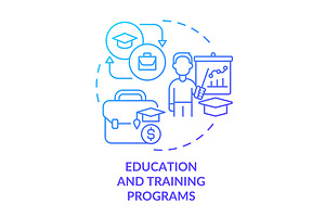 Education And Training Programs Icon