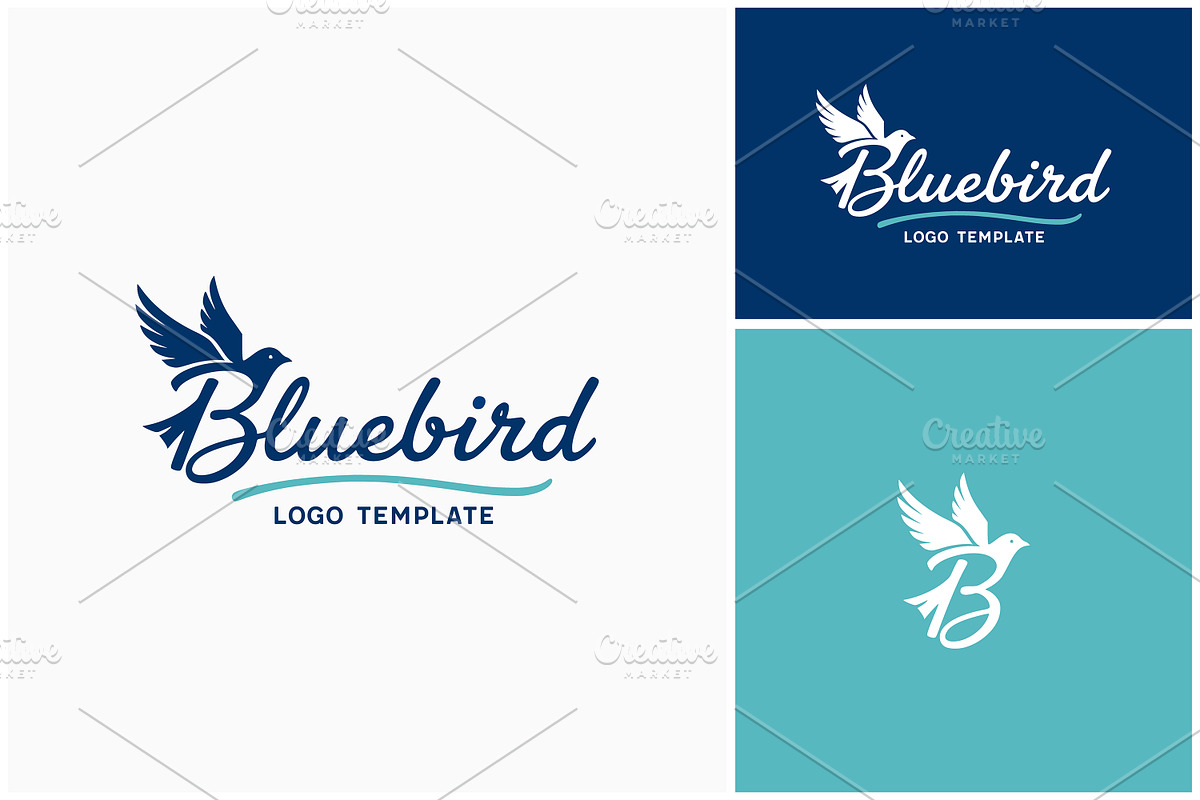 Letter B Bird Pigeon Dove Logo, a Branding & Logo Template by Enola99d (Photo 2 of 2)