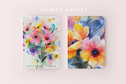 Watercolor  flowers Digital paper, a Texture Graphic by Anna Sokol (Thumbnail 11 of 13)