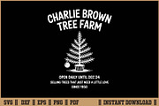 Vintage Charlie Brown Tree Farm SVG, a Seasonal Illustration by Handy Arts Studio (Thumbnail 1 of 3)