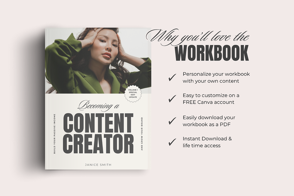 Editable Canva Workbook Template, a Marketing Template by GlamWebDesigns (Photo 3 of 8)