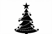 Cozy Holiday Tree Silhouette Designs, an Illustration by Gaye Art (Thumbnail 3 of 21)