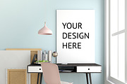 10 workplace poster mock up, a Print Template by ChromiumHeart (Thumbnail 7 of 11)
