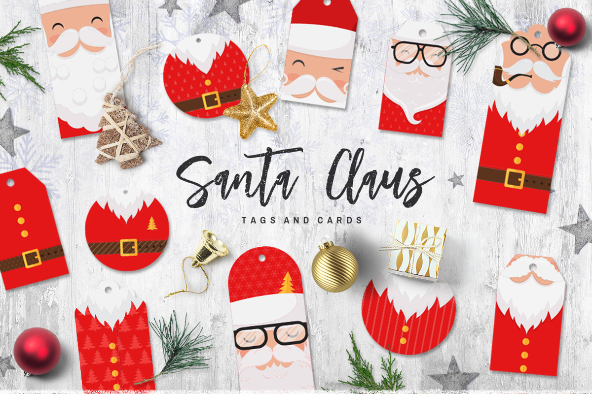 Santa Claus tags and cards, an Object Graphic by DariSmartArt (Photo 14 of 14)