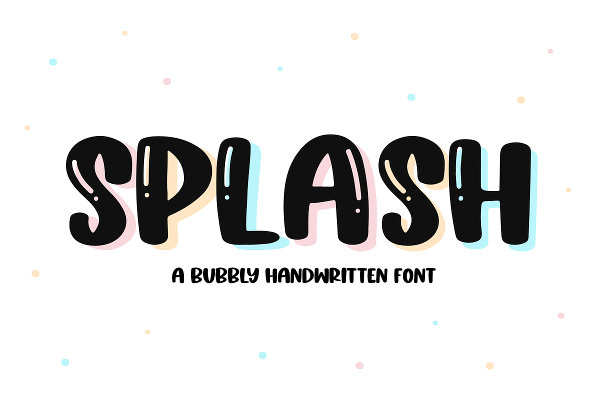 Splash | Fun Handwritten Font