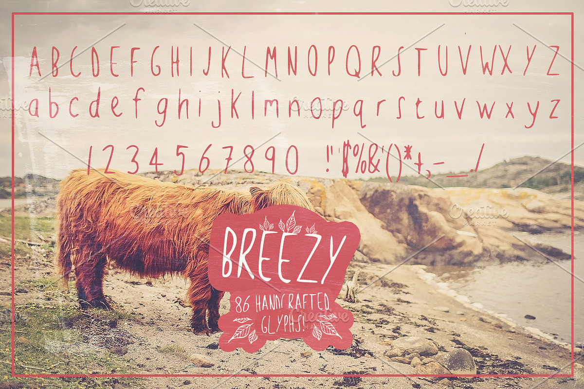 Breezy Handsketched Font preview 3