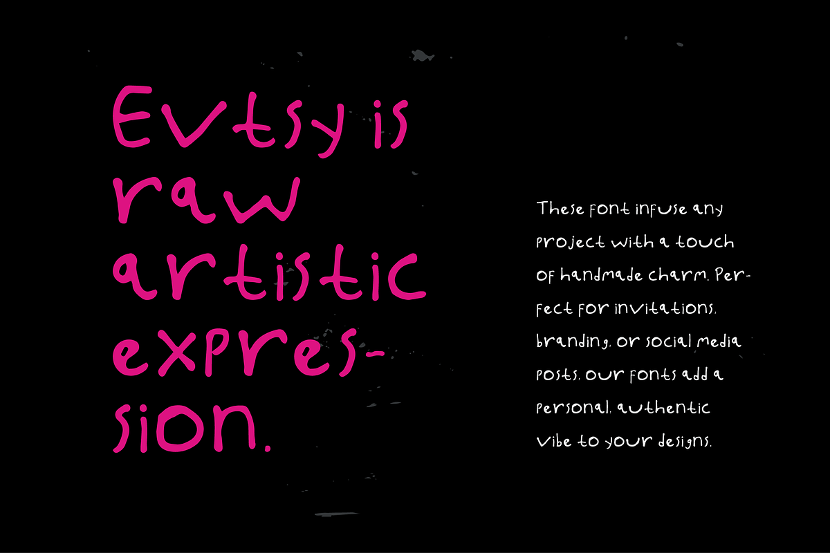 Evtsy, a Handwritten Font by baurstudio (Photo 3 of 6)