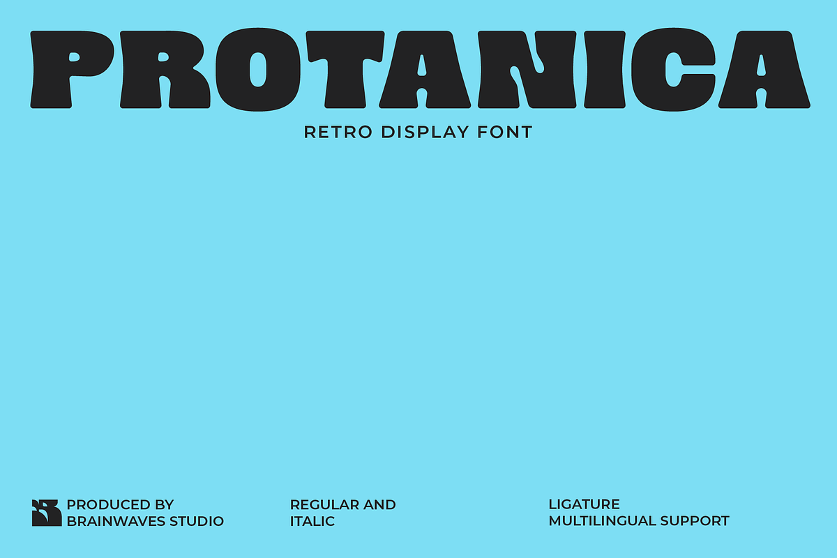 Protanica - Retro Display Font, a Sans Serif Font by Brainwaves.Studio (Photo 1 of 8)