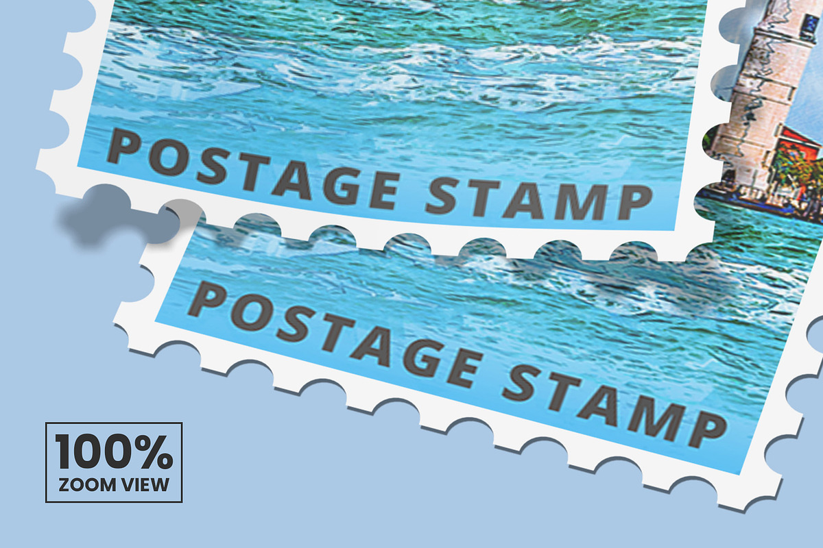 Postage Stamp Mockups Collection, a Flyer Template by Compositing Studio (Photo 5 of 22)
