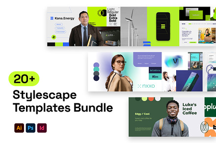 Stylescape Templates Bundle, a Branding & Logo Template by Hamdi Designs