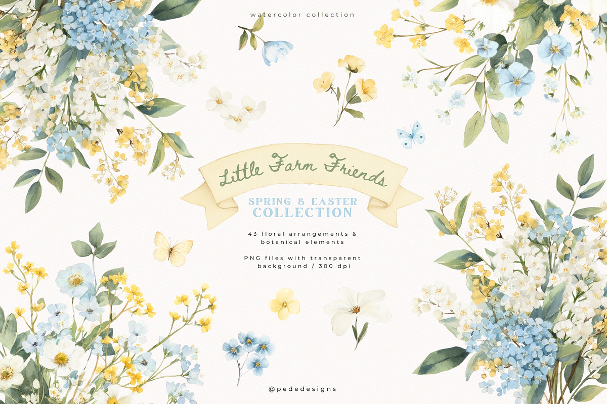 Little Farm Friends Collection, a Seasonal Illustration by PeDe Designs (Photo 9 of 15)