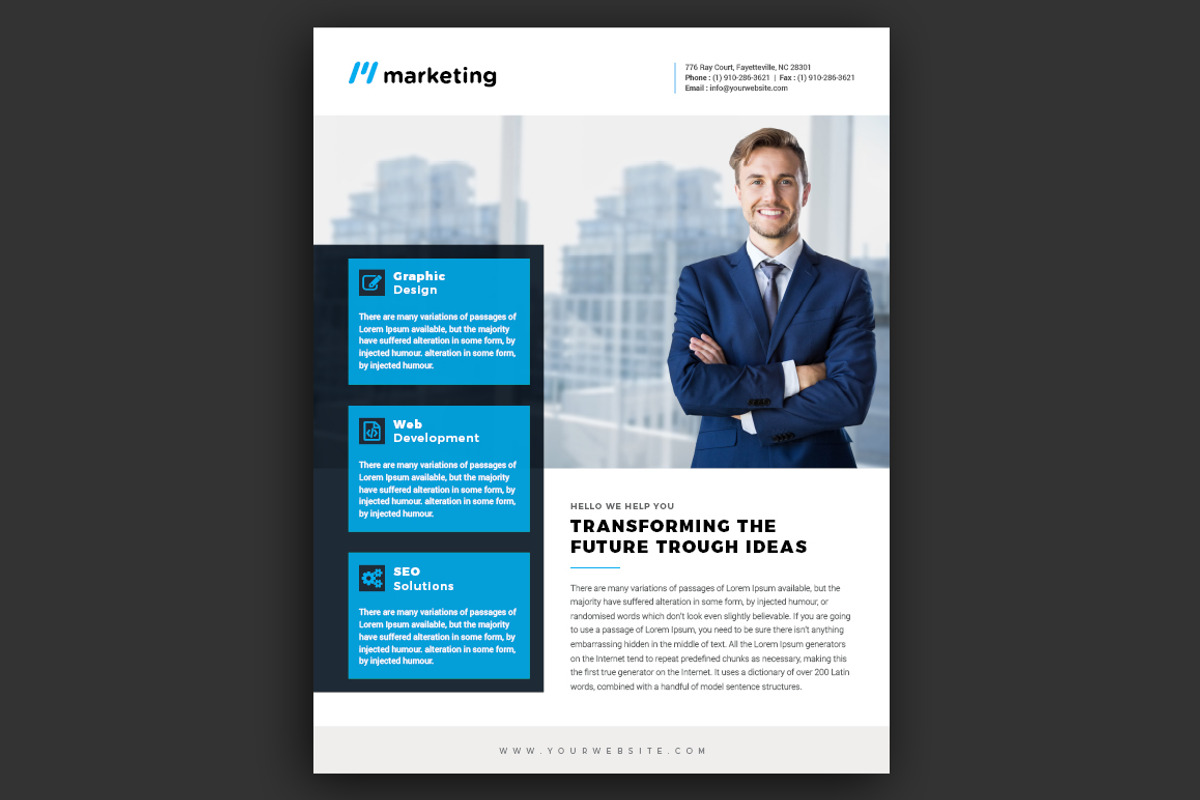 Corporate Flyer Template, a Flyer Template by Advaita Printables (Photo 4 of 4)