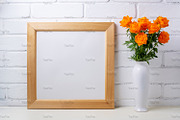 Square wooden frame mockup, a Print Template by TasiPas (Thumbnail 3 of 4)