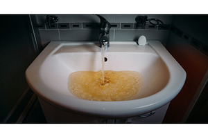 Basin overflowing with yellow tinted, a Nature Photo by Our Amazing World