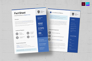 Fact Sheet Template, a Flyer Template by BrandPacks