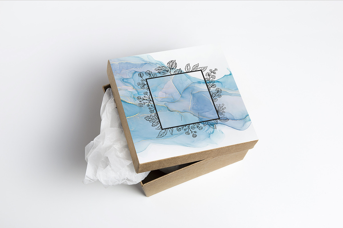 Abstract blue ink textures, a Texture Graphic by Anntuan (Photo 6 of 21)