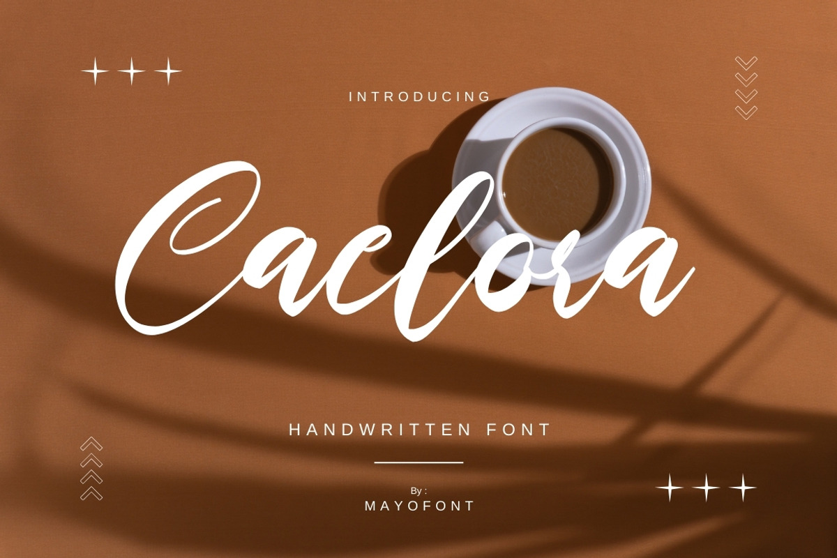 Caelora Handwriting, a Handwritten Font by Mayofont (Photo 1 of 10)