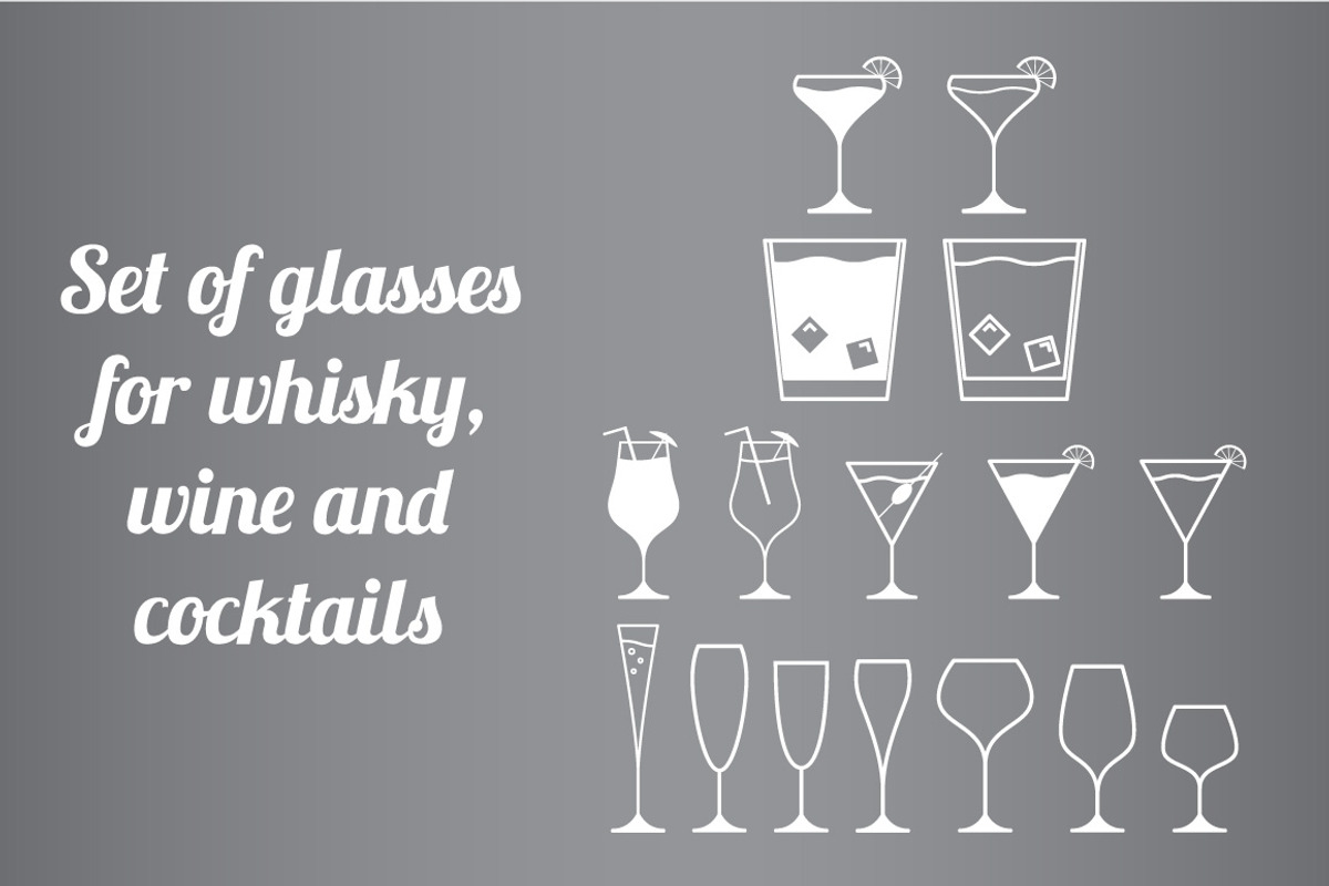 Set flat glasses, an Object Graphic by Dukesn (Photo 1 of 2)