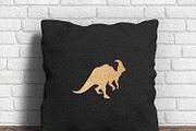 Gold Dinosaur Clip art, a Graphic by ConfettiBears (Thumbnail 3 of 5)