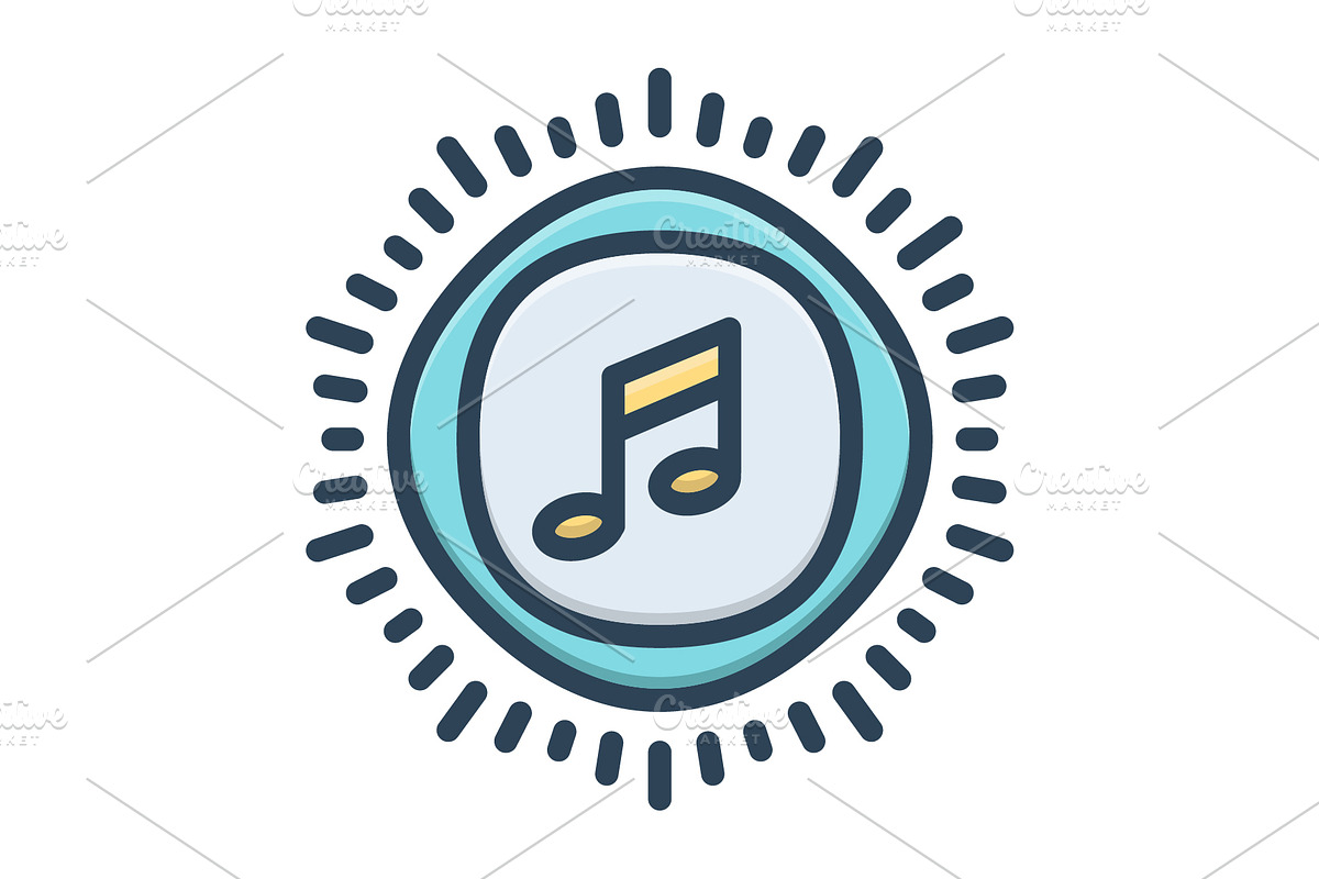 Soundtrack music color icon, a Duotone Icon by Creative priyanka