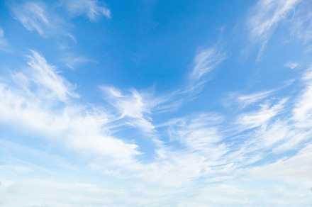 Blue sky with clouds., a Nature Photo by Shootdiem