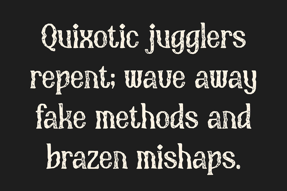 CS Berish Stamp, a Serif Font by Craft Supply Co. (Photo 4 of 8)