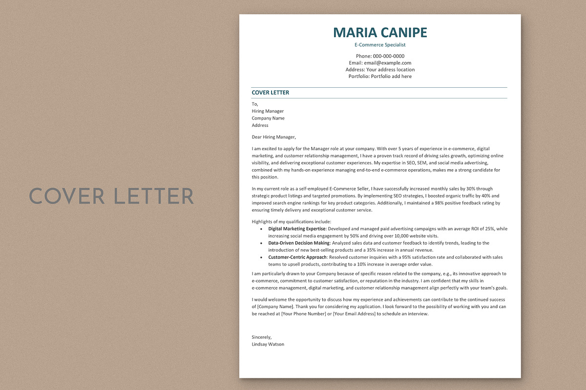 ATS Resume / CV, a Resume Template by Anjum Ilyas (Photo 6 of 8)
