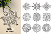 300 Vector Mandala Ornaments, a Decorative Illustration by pixaroma (Thumbnail 23 of 49)
