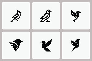 Bold Bird Logo Designs Collection, a Branding & Logo Template by Vectorium Studio